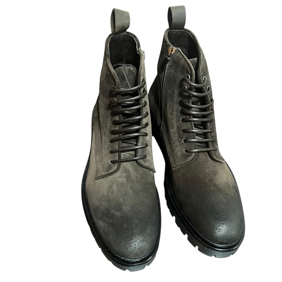 Good Man Brand Men’s Italian Leather‎ Lace/zip Up Modern City Boot Brown Size 10 - Picture 9 of 12